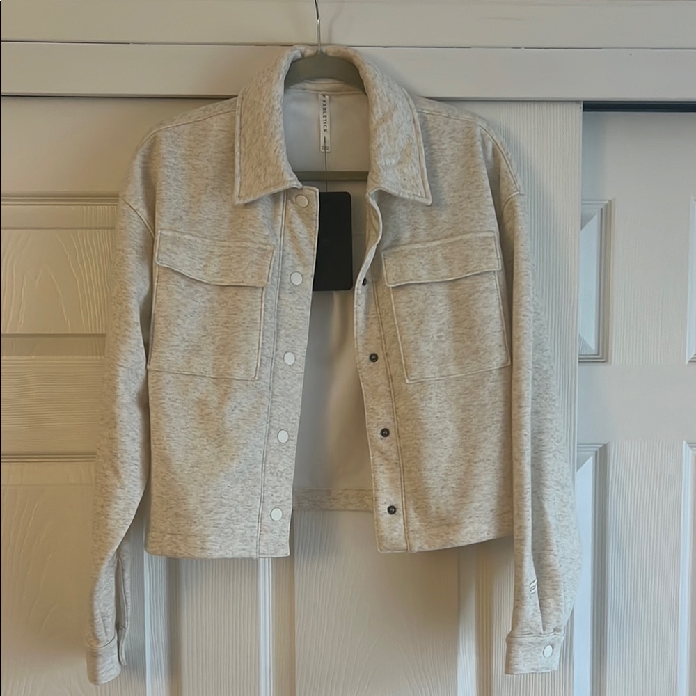 Cozy Fleece Cropped Shirt Jacket